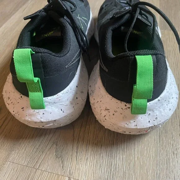 Nike Men's Crater Impact Black White Green DB2477-001 Shoes Sneakers 14 Outdoor - Picture 8 of 9
